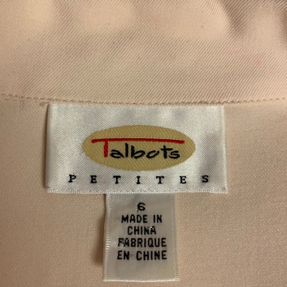 Talbots Silk Blouse Office Professional Career Mature Sophisticated Womens SZ 6 - Picture 4 of 9